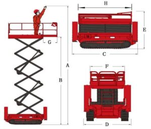 ECSL-12 Crawler Scissor Lift